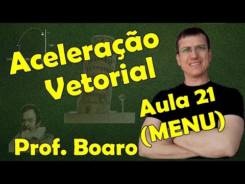 VECTOR ACCELERATION - KINEMATICS - Class 21 (MENU) - Prof. Marcelo Boaro