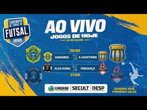 AO VIVO | CAMPEONATO DE FÉRIAS DE FUTSAL UMIRIM 2026.2 | JOGOS DE HOJE – 24 DE JULHO