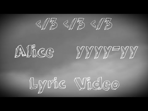 A1ice - yyyy-yy (Official Lyric Video)
