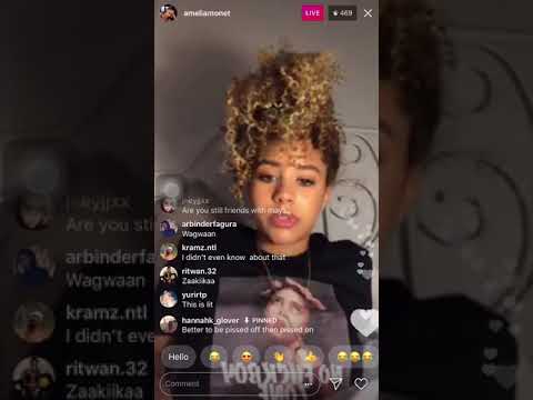 Amelia Monet throws shade at her ex bestfriend Mya