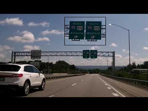 US 22 and 220 and Interstate 99 in Pennsylvania - from Ebensburg to Bedford