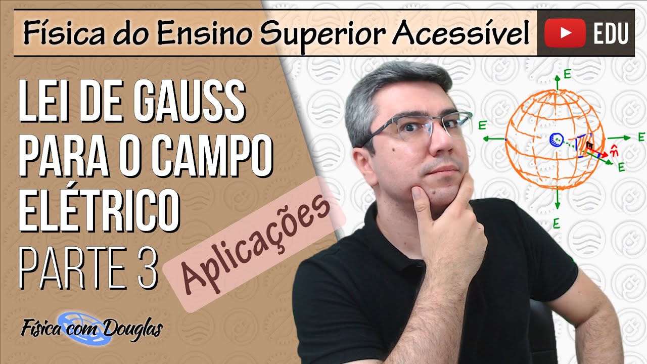 Ensino Superior: Lei de Gauss para o campo elétrico: Aplicações (Parte 3)