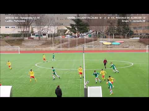 2018-03-03   UNIÓN COLLADO VILLALBA "A" 2 -  0 C.F. POZUELO DE ALARCON "A"