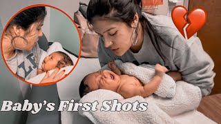 Baby Gets His First Shots!!! 😳 *WE FELT SO BAD*