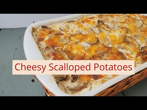 Simple Cheesy Scalloped Potatoes Recipe (Gluten Free)