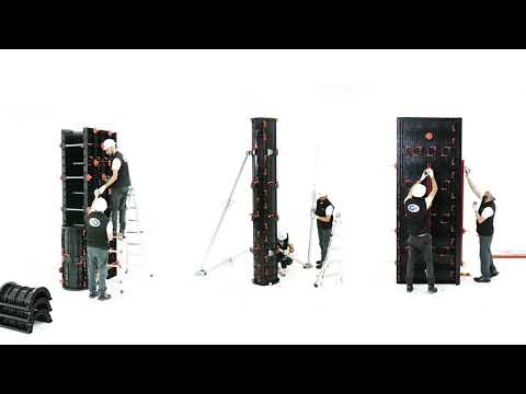 фото опалубка круглых и квадратных колонн пластиковая 0