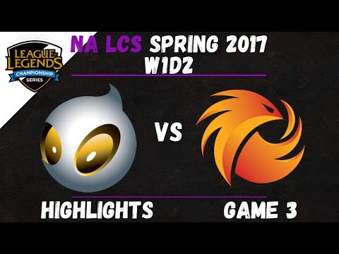 DIG vs P1 Highlights Game 3 NA LCS 2017 Spring W1D2 Team Dignitas vs Phoenix1