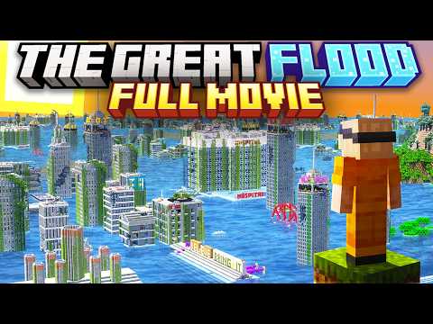 Minecraft But the World is FLOODED [FULL MOVIE]