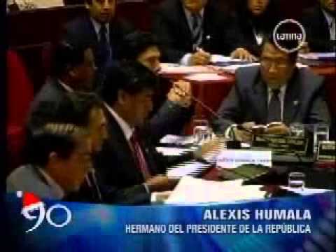 Alexis Humala se presentó ante el Congreso para explicar su viaje a Rusia. Canal 2