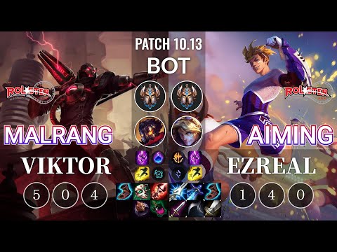 KT Malrang Viktor vs KT Aiming Ezreal Bot - KR Patch 10.13