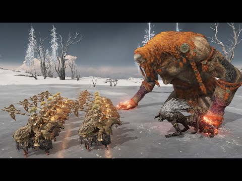 Maliketh + Fire Giant Vs 10x Boss of Altus Plateau - Elden Ring