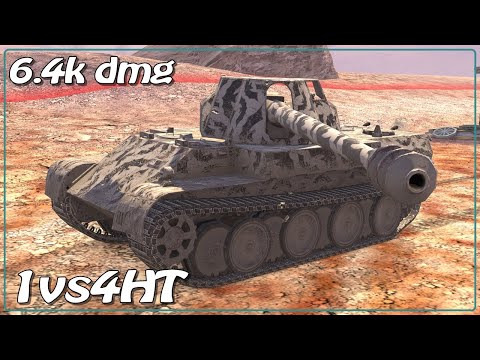 1v4HT Skorpion G • 5 frags • 6.4k dmg • WoT Blitz