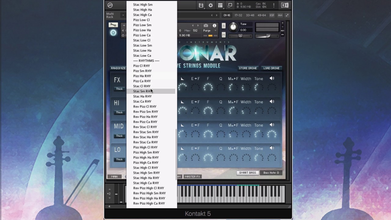 Gothic Instruments DRONAR Live Strings Walkthrough