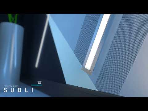 LED Profile SUBLI - Architectural - Recessed - Plaster in - wall &  ceiling mounted.