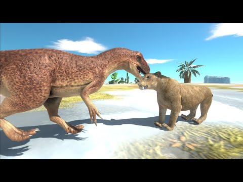 ALLOSAURUS vs SMILODON - Animal Revolt Battle Simulator