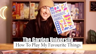 Board Game Garden - My Favourite Things video thumbnail