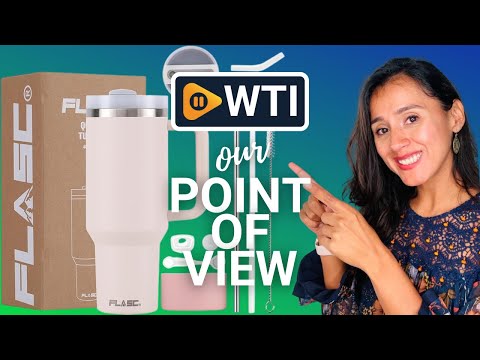40 oz Tumbler With Handle and Straw | 100% Leakproof Insulated Tumbler With Lid and Straw | Includes ALL Accessories: Stainless Steel Straw - WTI product video review