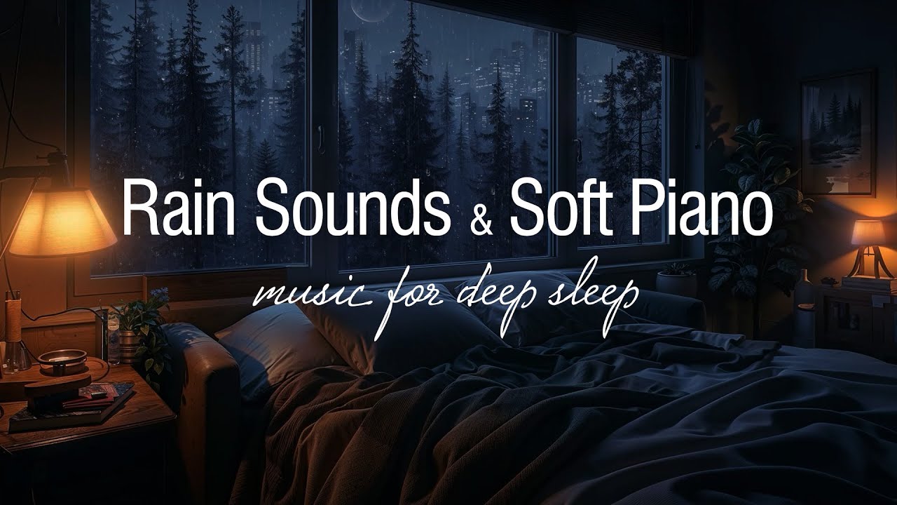 Soothing Rain Sounds 24/7 -  Peaceful Sleep Music, Relaxing, Meditation - Melatonin Release
