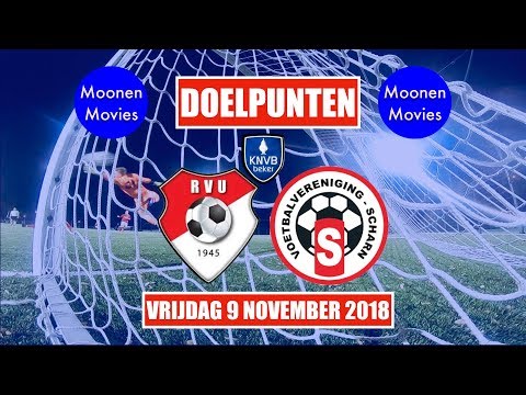 Doelpunten bekerwedstrijd RVU - VV Scharn 09-11-2018