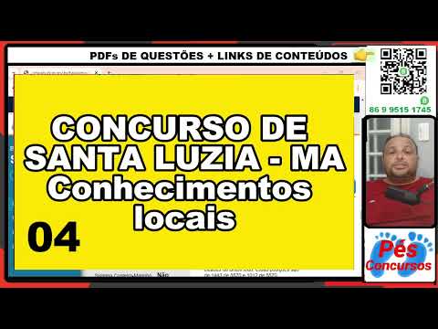 CONCURSO DE SANTA LUZIA - MA 04 (Conhecimentos locais)