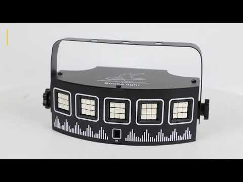 Hakuta 45 LEDs DJ Projector Lights Sound Activated with Remote