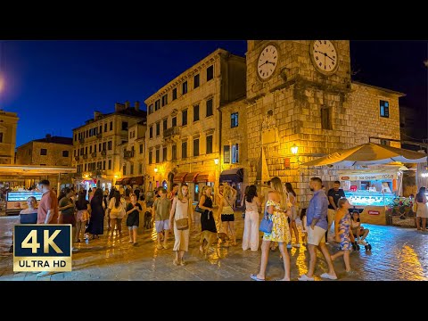 Kotor Montenegro 4K Evening Walking Tour 2025