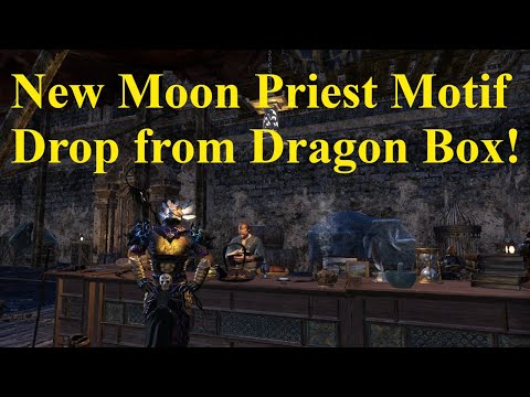 ESO New Moon Priest Motif Drop from Dragonguard Box!