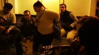 Fran guitarra Lucena tocando por bulerias de Niña Pastori anoche me diste un beso 08/02/19