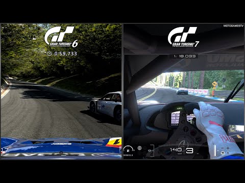 Gran Turismo 6 vs Gran Turismo 7 - Trial Mountain Early Comparison