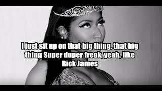 Nicki Minaj - Don&#39;t Hurt Me (Lyrics)