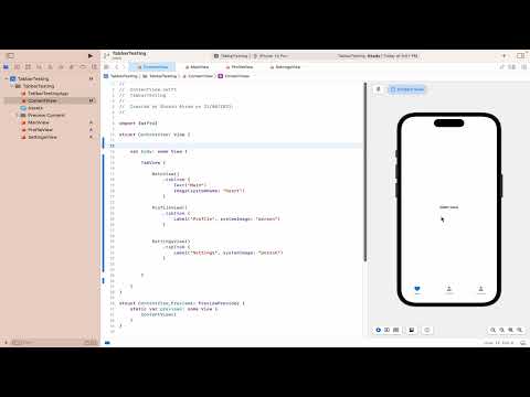 How to make TabView / TabbarView in SwiftUI (Urdu / Hindi)