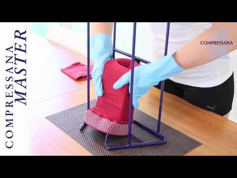 Anziehen von Kompressionsstrümpfen mit COMPRESSANA MASTER