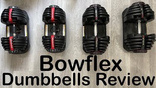 Bowflex Dumbbell Review both the 1090 and the 552 models