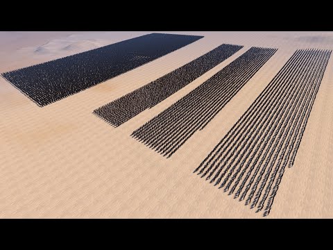 Three lines of Archers vs Cavalry Charge- Ultimate Epic Battle Simulator