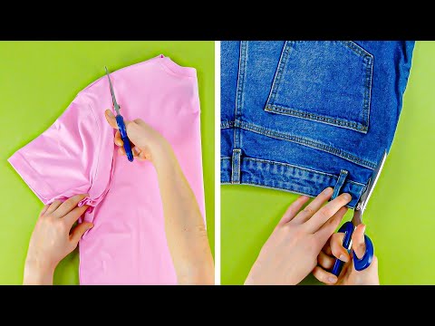 17 idee sorprendenti per riciclare i vecchi vestiti usati – Creazioni fatte a mano ✂👖👗🤩