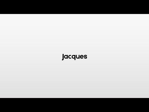 How to pronounce Jacques