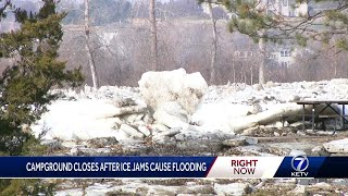 Officials survey damage after ice jams from Platte