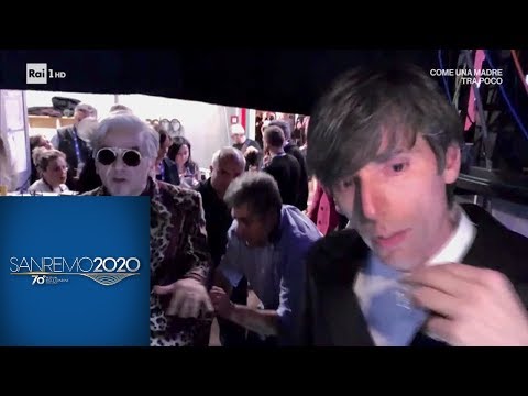 Sanremo 2020 - Lite tra Morgan e Bugo, il video del backstage prima e dopo l'esibizione