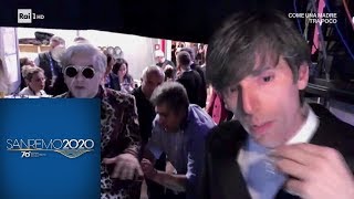 Sanremo 2020 - Lite tra Morgan e Bugo, il video del backstage prima e dopo l'esibizione
