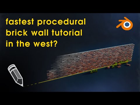 Procedural brick wall with only 14 nodes
