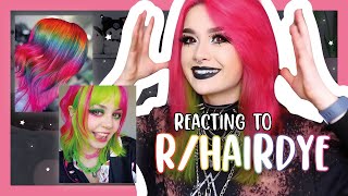 BRATZ REACTZ TO BRIGHTLY DYED COLOURFUL HAIR | Reddit r/HairDye Reaction 2022 | Kit GutterBratz