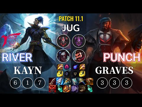 TLN River Kayn vs Punch Graves Jungle - KR Patch 11.1