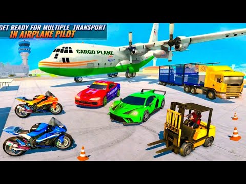 Airplane Pilot Car Transporter Simulator 2022 - Rescue the Drowning Boat - Android GamePlay FHD