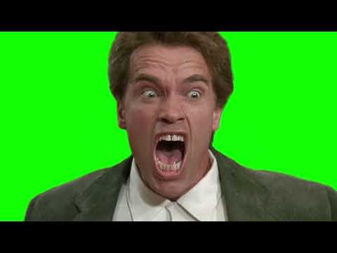 Arnold Schwarzenegger "shut up!" Kindergarten Cop green screen