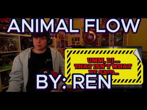 MY WORST MISHEARD LYRICS EVER!!!!!!!!!!!!!!!!!! Blind reaction to Ren - Animal Flow