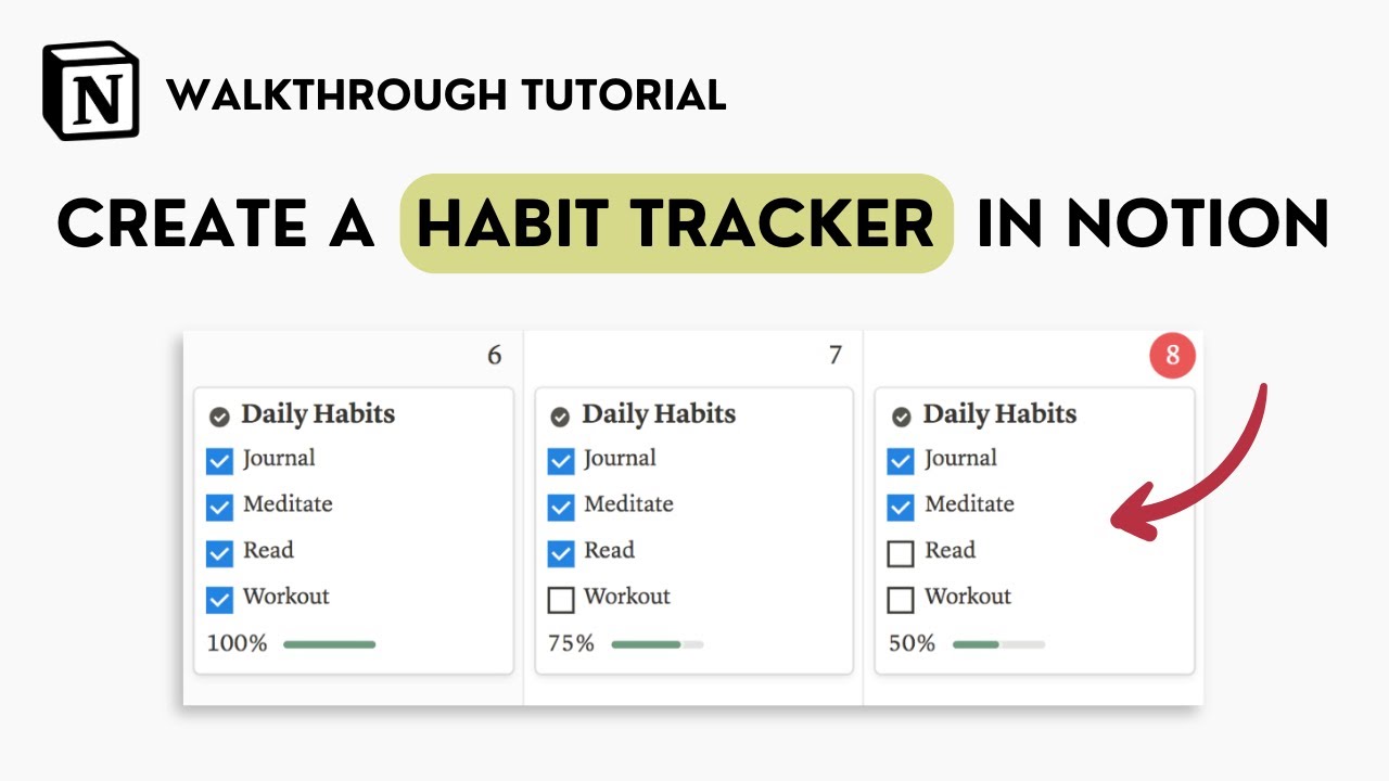 How to Create a Habit Tracker in Notion (Tutorial)