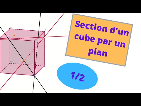 Section d'un cube par un plan