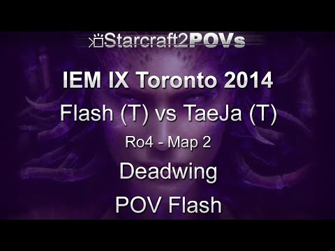 SC2 HotS - IEM IX Toronto 2014 - Flash vs TaeJa - Ro4 - Map 2 - Deadwing - Flash