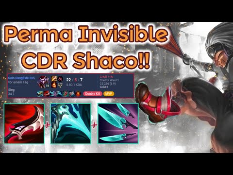 22 Kills Duskblade Perma Invis Shaco - S13 Ranked [League of Legends] Full Gameplay - Infernal Shaco