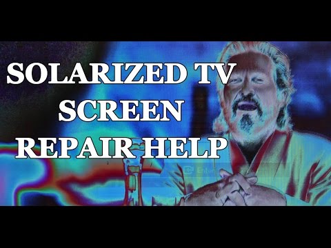 LCD TV Repair Tutorial - TV Screen Solarization - Common T-Con & Main Board Symptoms & Solutions